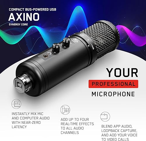 Miniatura 2 de Antelope Audio Axino Synergy Core - Micrófono de podcast USB para computadora portátil, PC, micrófono de grabación vocal de diafragma grande todo en