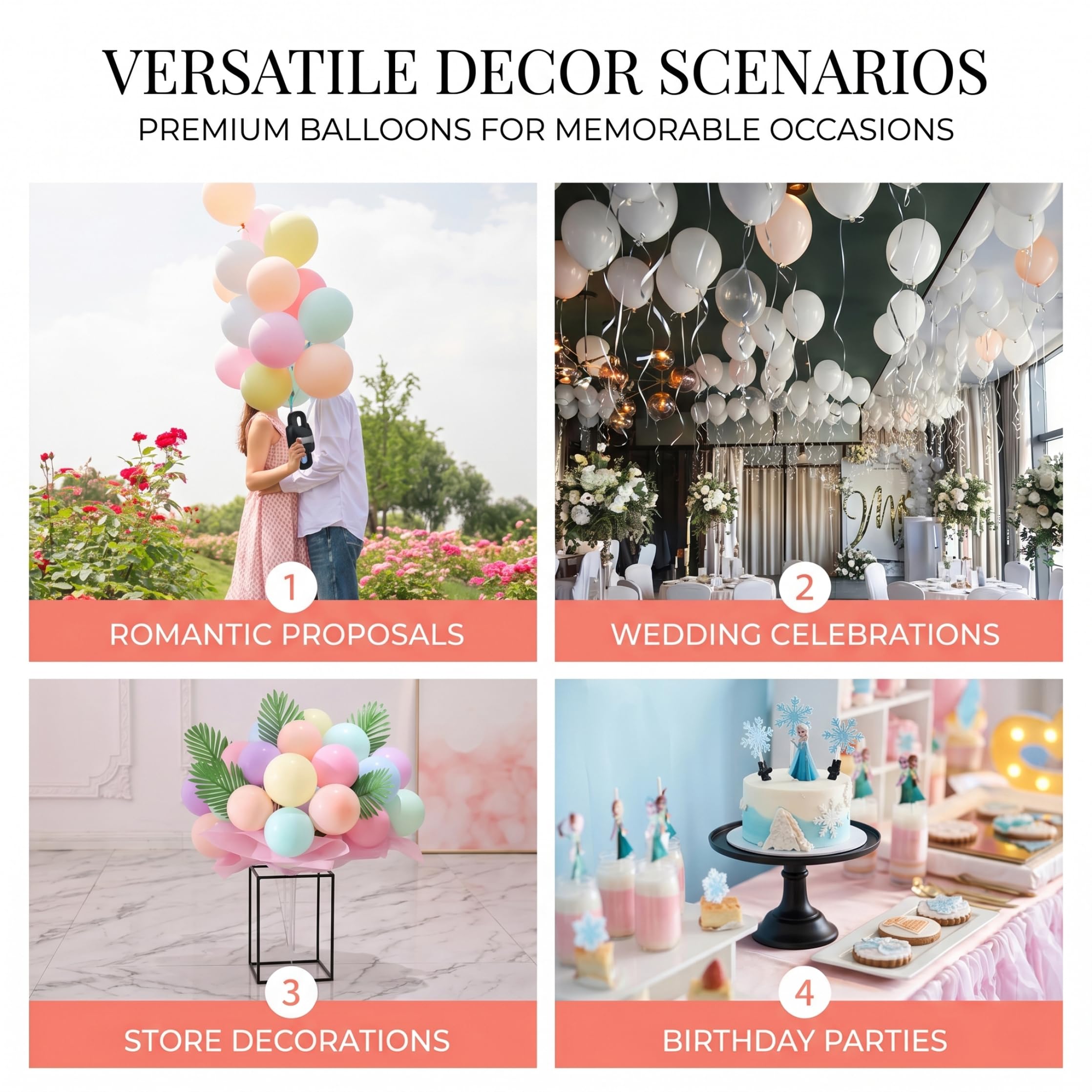 Ballons en vrac, 1000 pièces, 10 pouces d'épaisseur, en latex mat, arc-en-ciel, couleurs mélangées