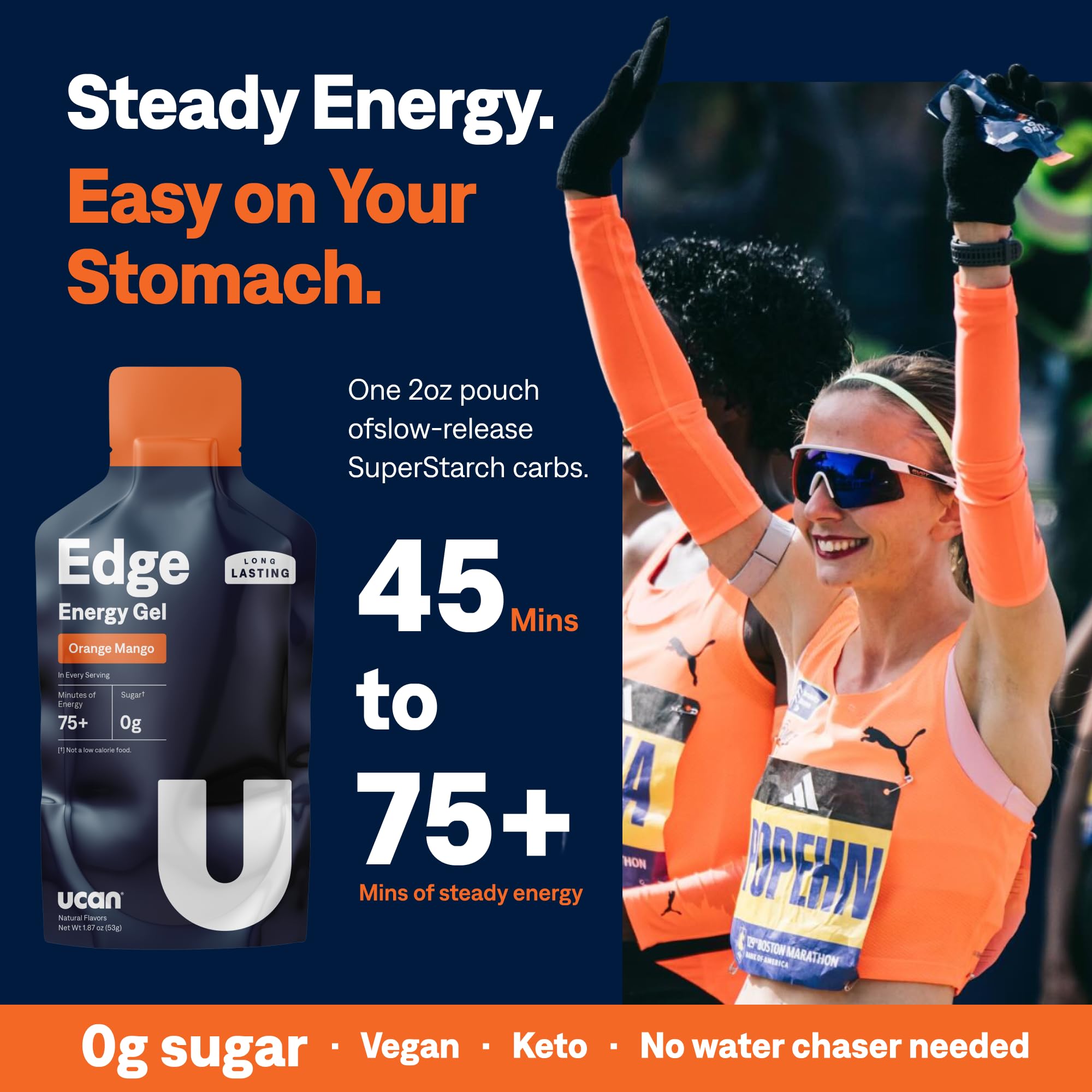 UCAN Energy Gel | Orange Mango | Sugar Free | 12 Pack — Amazon image 3