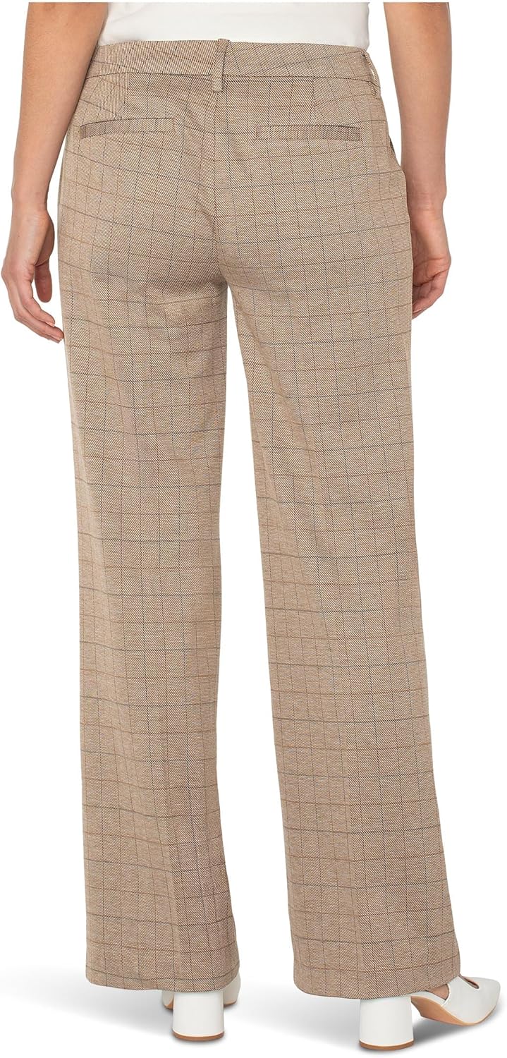 Liverpool Los Angeles Kelsey Wide Leg Trouser Mid Rise Herringbone Knit - Image 2