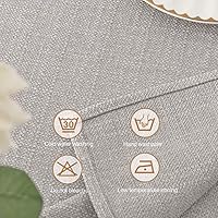 Vista 4 de WAITER TREE Mantel rectangular de lino sintético, impermeable y resistente a las arrugas, mantel decorativo oblongo, para cocina y comedor