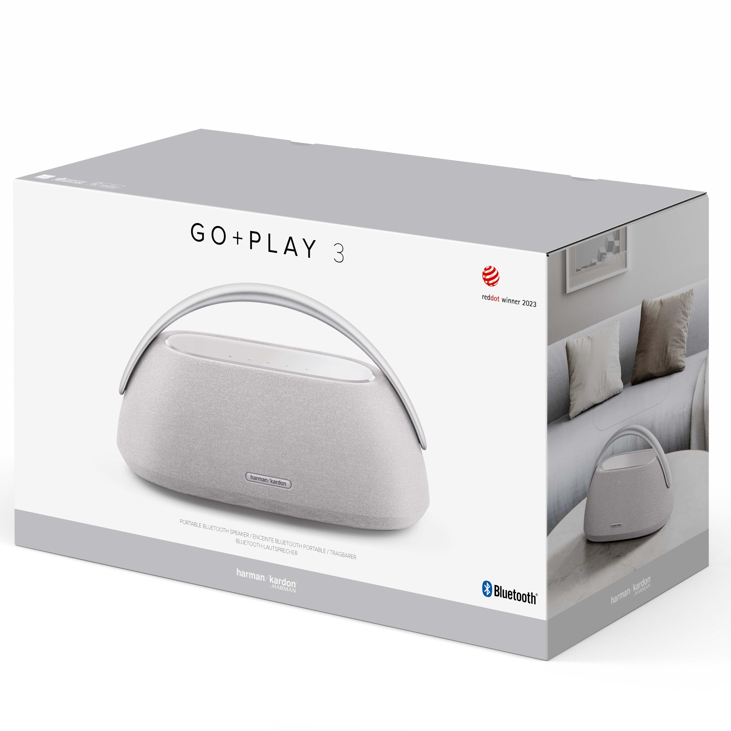 Harman Kardon Go + Play 3 Bluetooth Box in Schwarz – Tragbarer Lautsprecher mit 8-Stunden-Akku und kräftigem Bass – Bild 4
