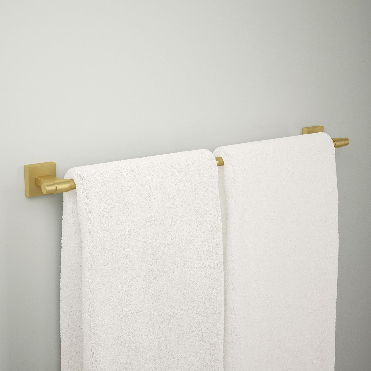 Franklin Brass Maxted (1-Pack) 24' Towel Rack for Bathroom, Modern Gold Bar Holder Wall Mounted Rod, Hardware | Accessories MAX24-MG 24 inch Modern Gold