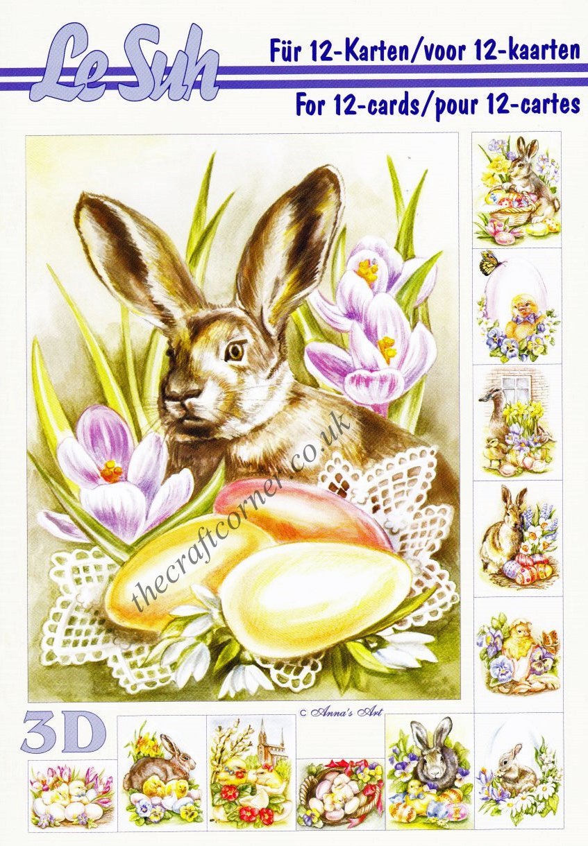 Le SuhEaster Animals and Flowers A5 3d Decoupage Book