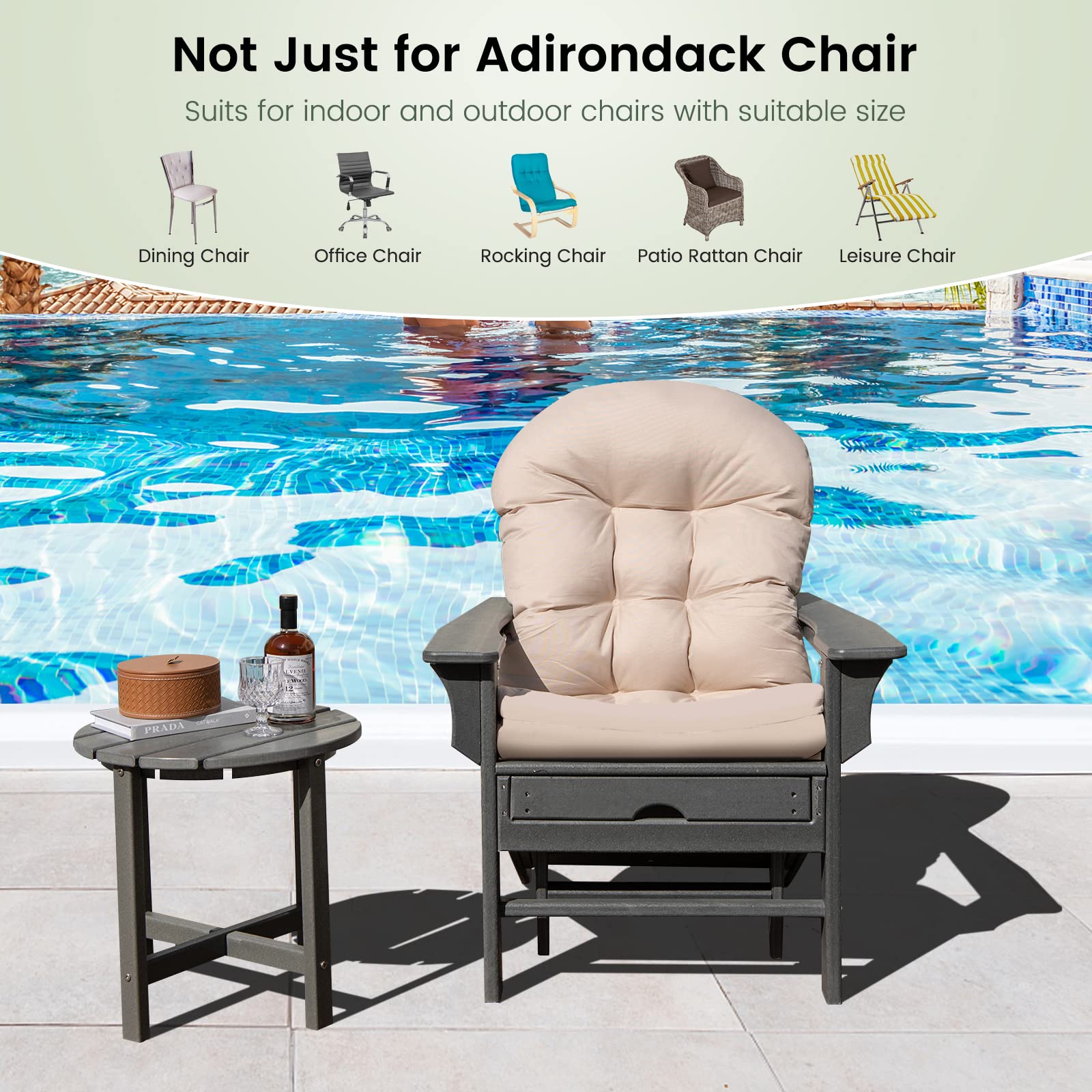Amazon.com : Giantex Patio Adirondack Chair Cushion - 49