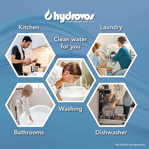 Miniatura 4 de HYDROVOS Filtro de agua para toda la casa de 5 micrones de carbono de 10 x 2.5 pulgadas, reemplazo de cartucho CTO de alta eficiencia para el
