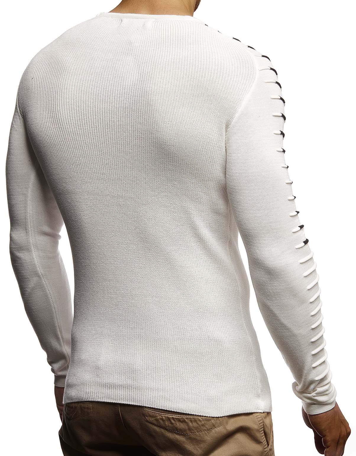 Leif Nelson Maglione Uomo Girocollo Felpa a Maglia LN-1780