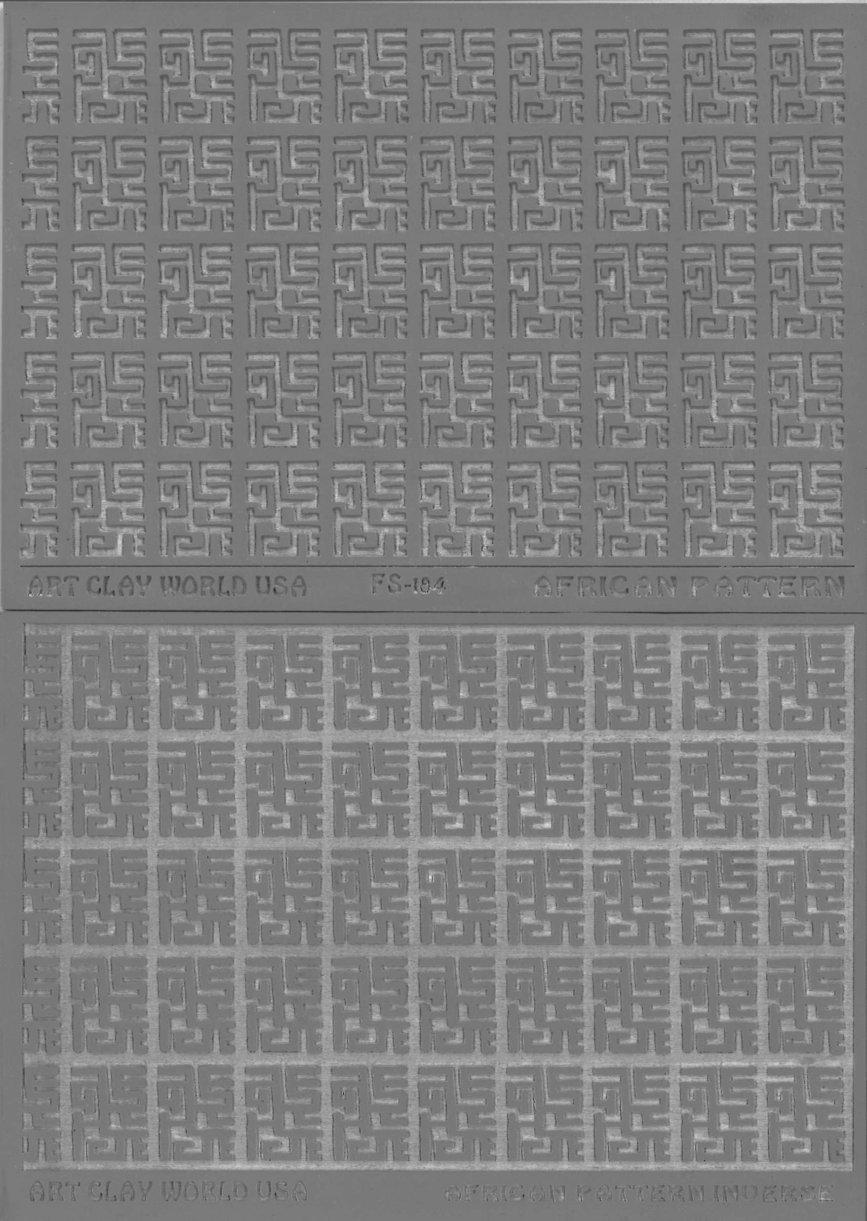 Art Clay World USA Low Relief Texture Deco Banners - 1 Pc.