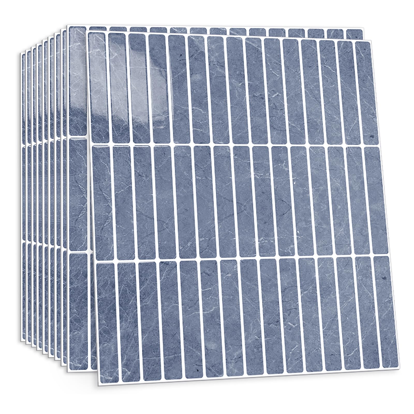 CHDITB 10 Sheets 2D Gray Peel and Stick Tiles Self Adhesive Tiles Bathroom โ image 1