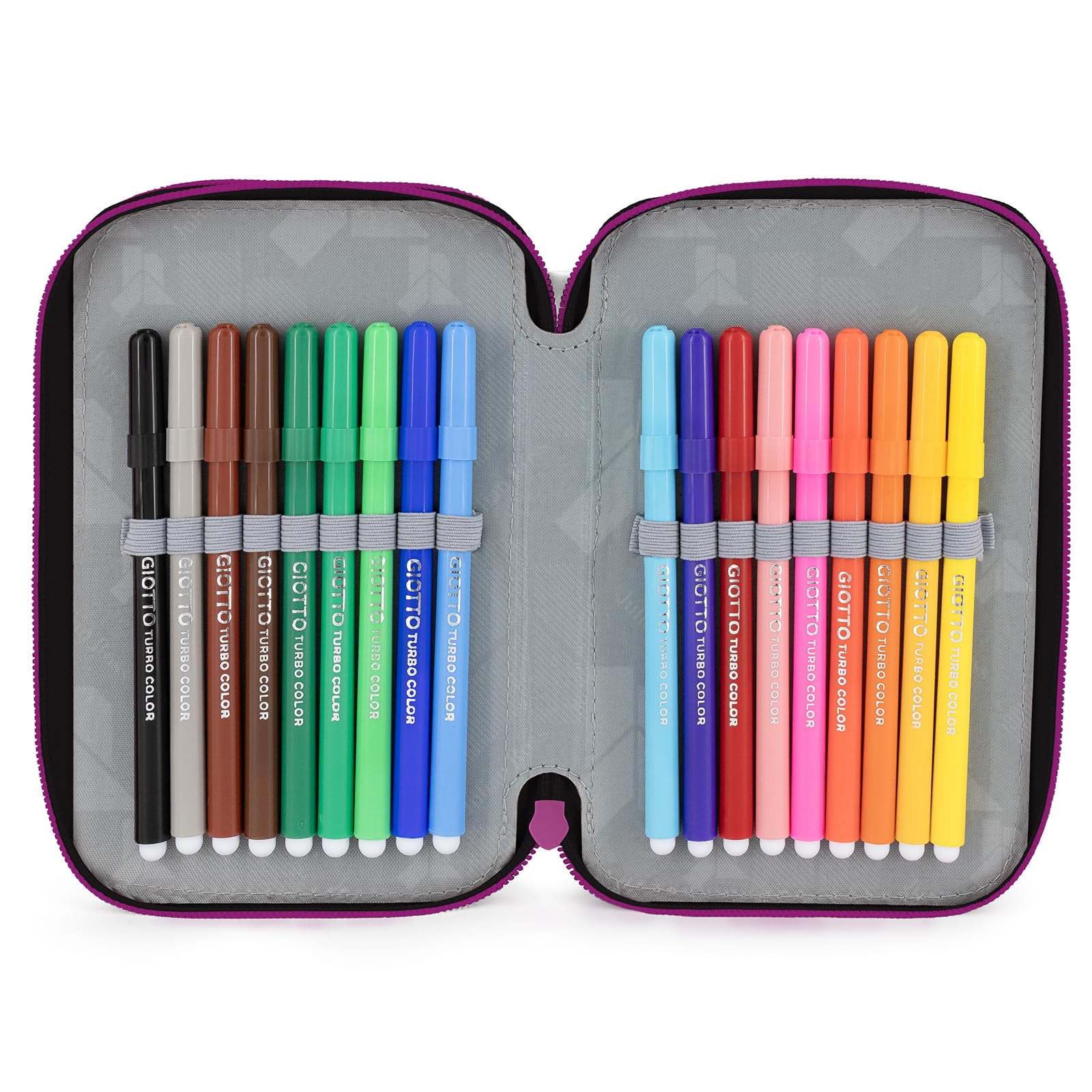 Pack Escolar Niña Primaria - Mochila Ergonómica Gran Capacidad 43x33x20 cm y Estuche 3 Cremalleras Completo (46 Piezas) - Diseño "Shiny Mood" con Llavero Pompón (6-10 Años)