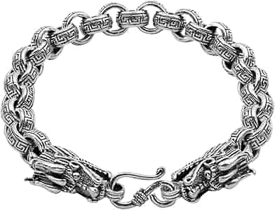 Amazon.com: Sterling Silver 7mm Thick Dragon Rolo Chain Amazon.com: Sterling Silver 7mm Thick Dragon Rolo Chain