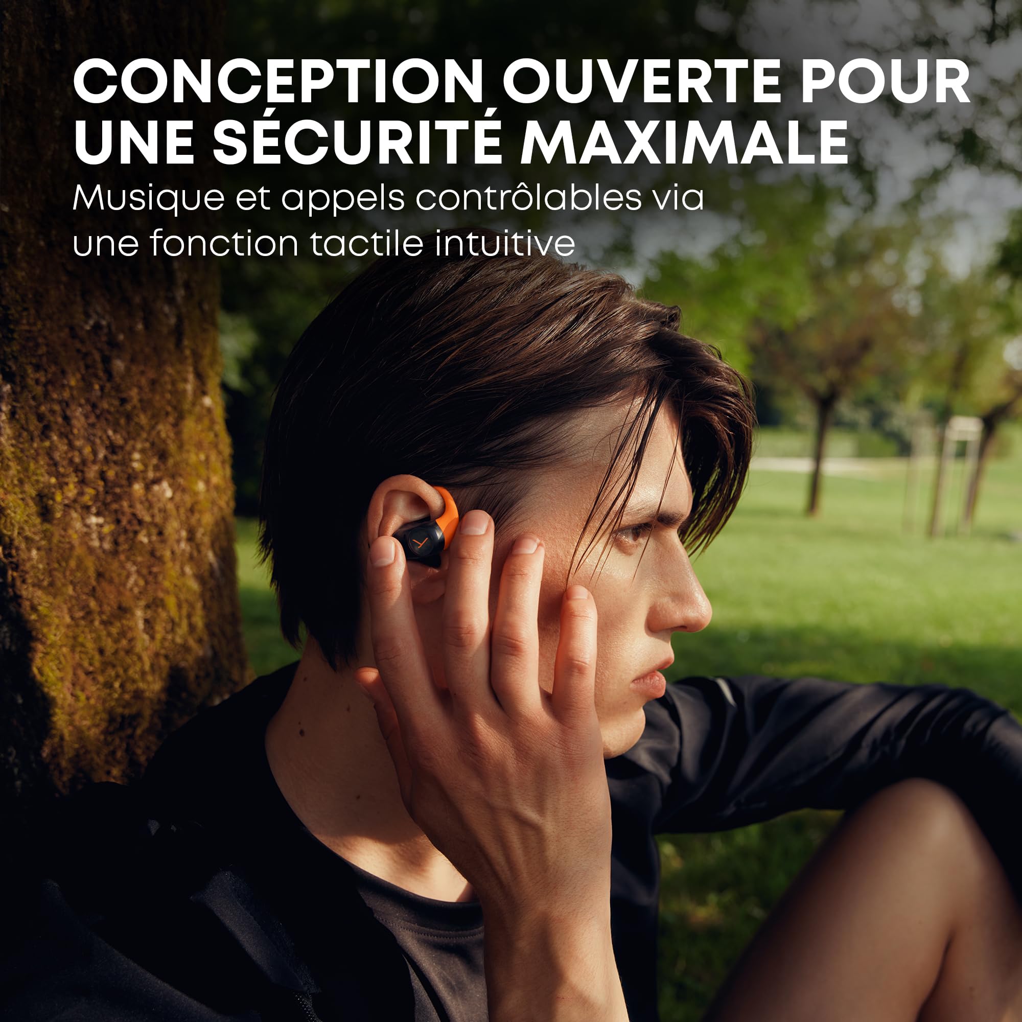 beyerdynamic AMIRON 200 Écouteurs True Wireless,Casque Audio Ouvert, Écouteurs de Sport avec Crochets d'oreille ergonomiques, autonomie de 36 Heures, Bluetooth 5.3, en Noir