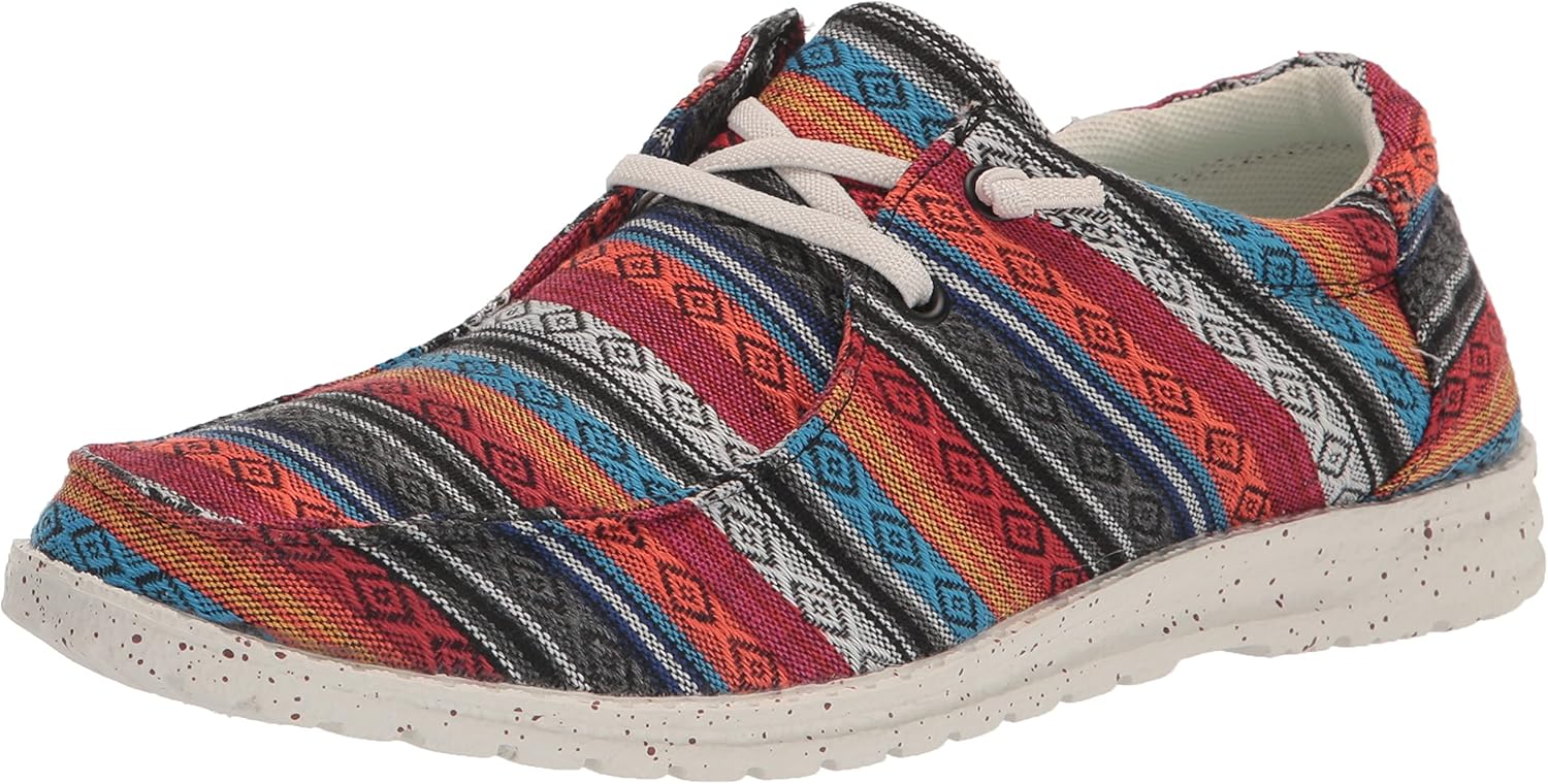 Roper Women's Hang Loose Loafer, Blue, 7.5