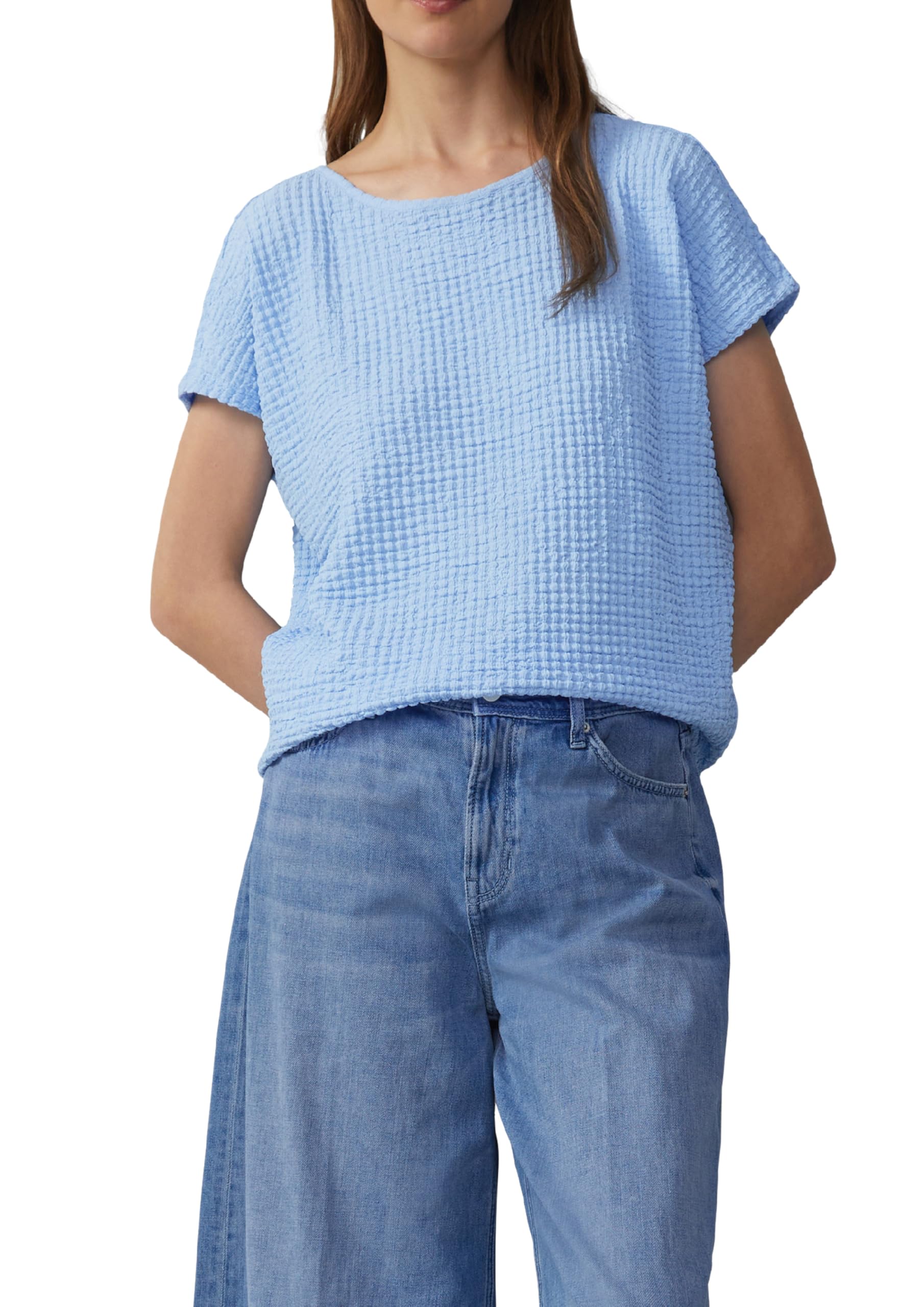 s.Oliver Relaxed Fit Textured Shirt, lightblue, 8