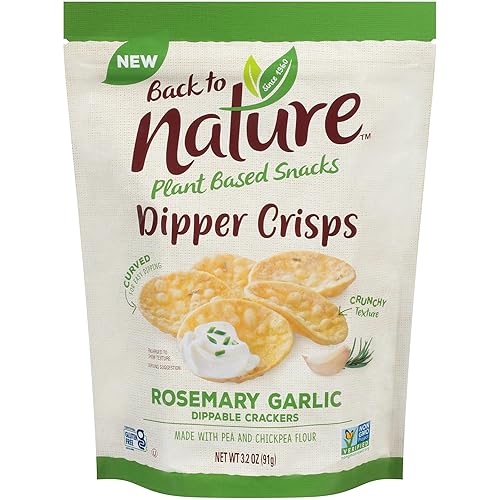 Back To Nature Patatas fritas sin OMG, ajo de romero, 3.2 onzas