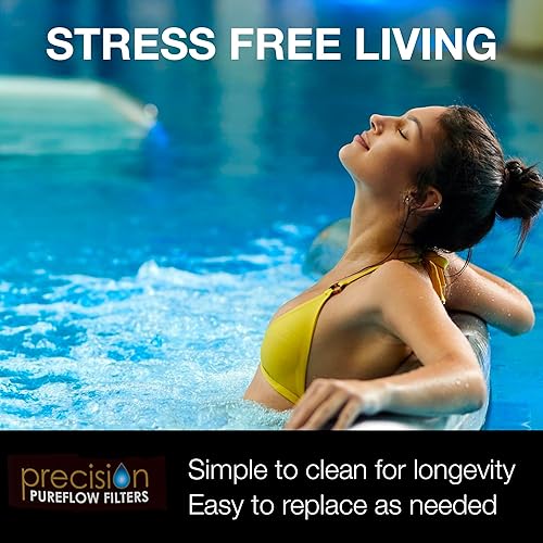 Miniatura 5 de Filtro de piscina y spa, repuesto para tipo VI, diseñado para adaptarse a Bestway, Lay-Z-Spa, Coleman y SaluSpa, paquete de 4