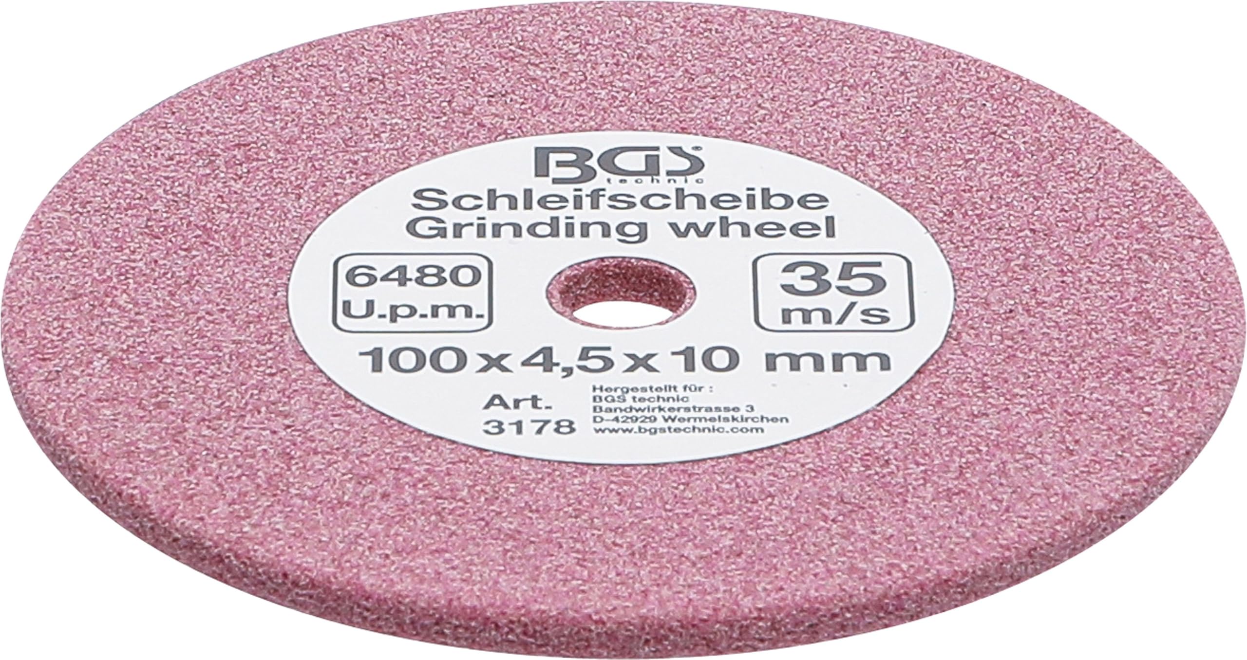 BGS 3178 | Tarcza szlifierska | do BGS 3180 | Ø 100 x 4,5 x 10 mm