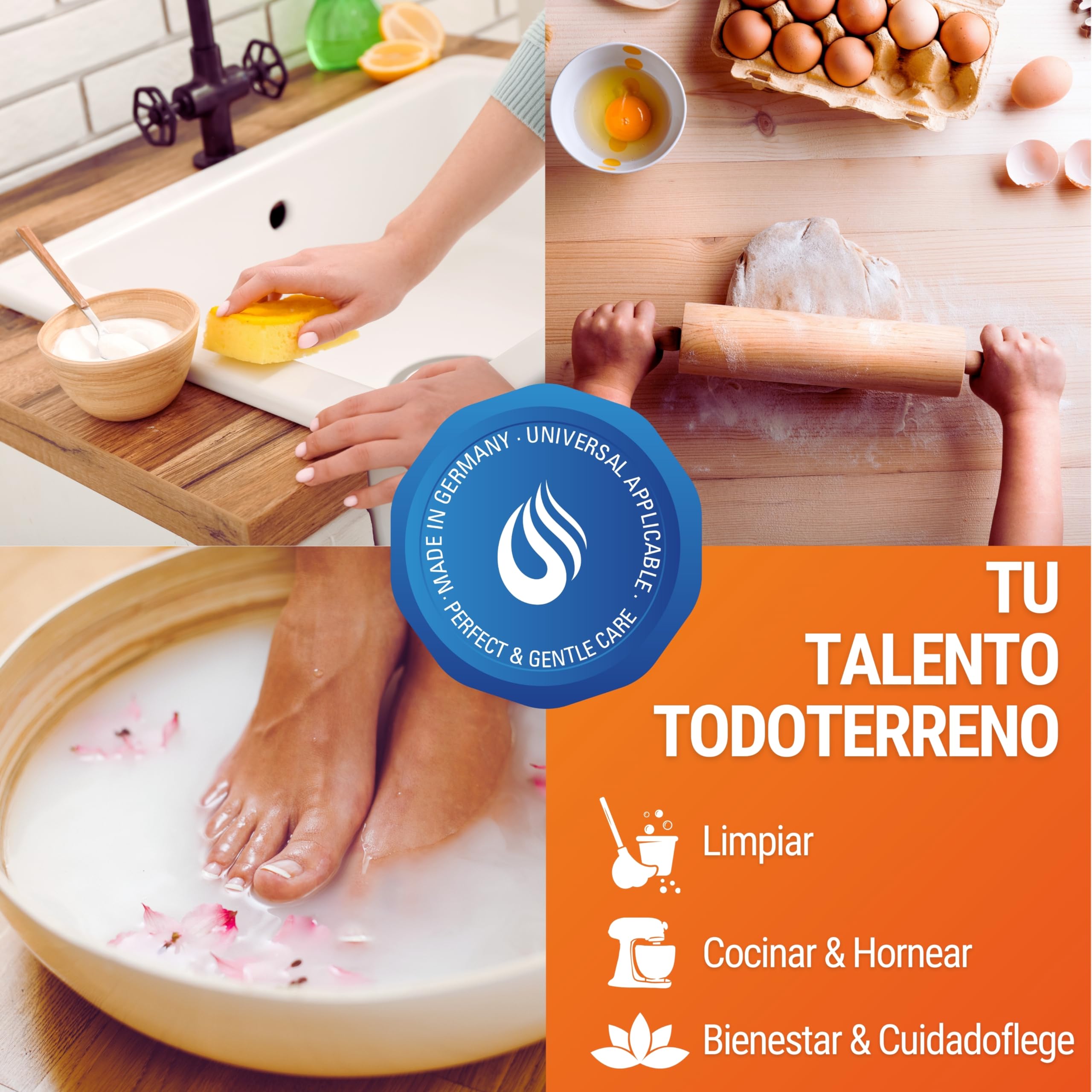 Maxxi Clean bicarbonato de sodio 900 g polvo para cocina hogar limpiar hornear grado alimenticio