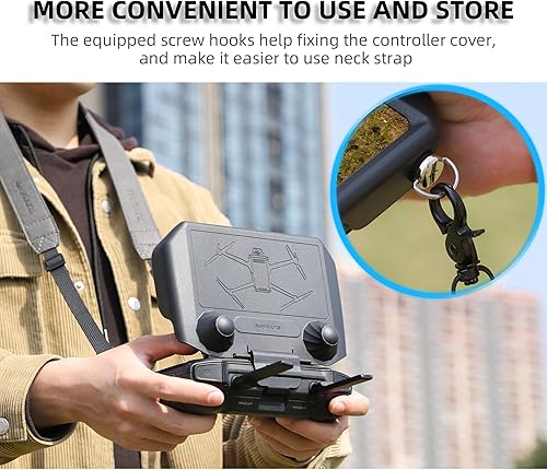 Miniatura 8 de Protector de pantalla RC y cubierta de sombrilla 2 en 1 para Dji RC PRO Sun Hood Drone Accesorios