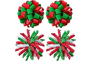 Christmas Korker Hair Bow Clip for Babies