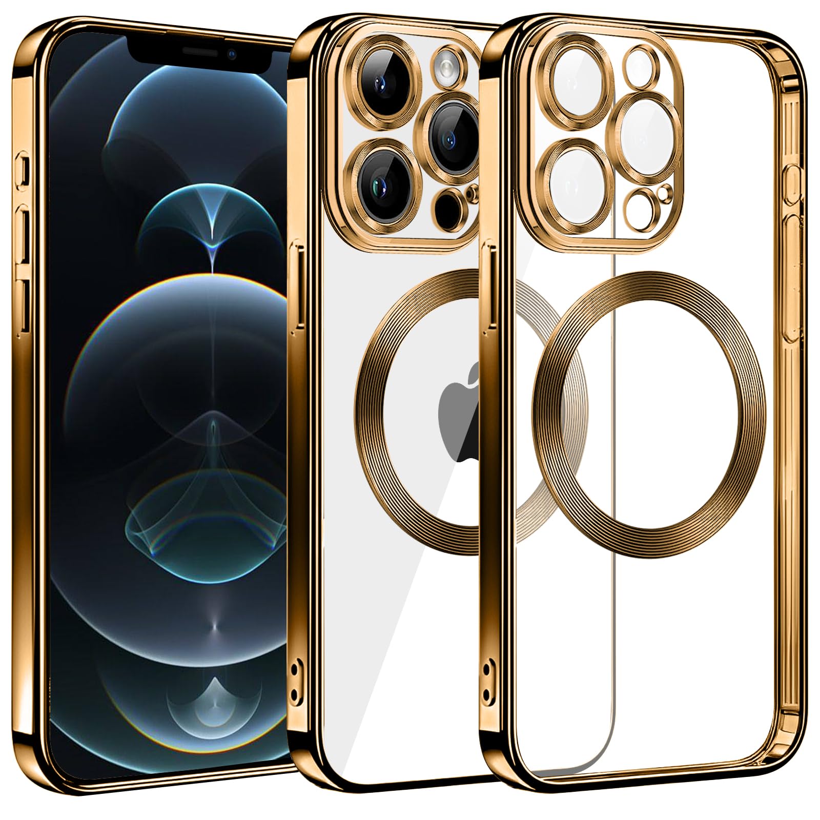 Case IPhone 12 Pro JETech Custodia Magnetica Per IPhone 12/12 Pro 6.1" - Compatibile MagSafe, Trasparente, Antiurto Copertura MagSafe Trasparente - Foto 12