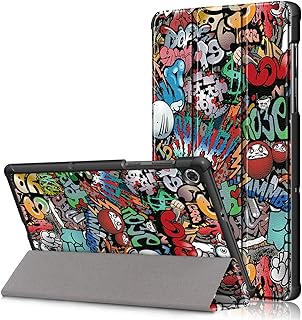 Gylint Lenovo Tab M10 FHD Plus 10.3 inches Case, Smart Case Trifold Stand Slim Lightweight Case Cover with Auto Sleep/Wake for Lenovo Tab M10 Plus 10.3 TB-X606F / TB-X606X Graffiti