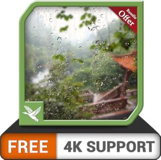 chuva de montanhas grátis, sente-se, relaxe e toque durante as férias de natal na sua TV HDR 8k 4k e dispositivos de incêndio como papel de parede e tema de mediação e paz