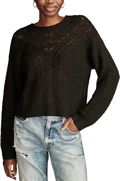 Lucky Brand Women's Romantic Crew