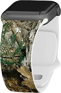 Affinity Bands Realtree EDGE Camo Silicone Sport Band compatible with Apple Watch (42/44/45mm)