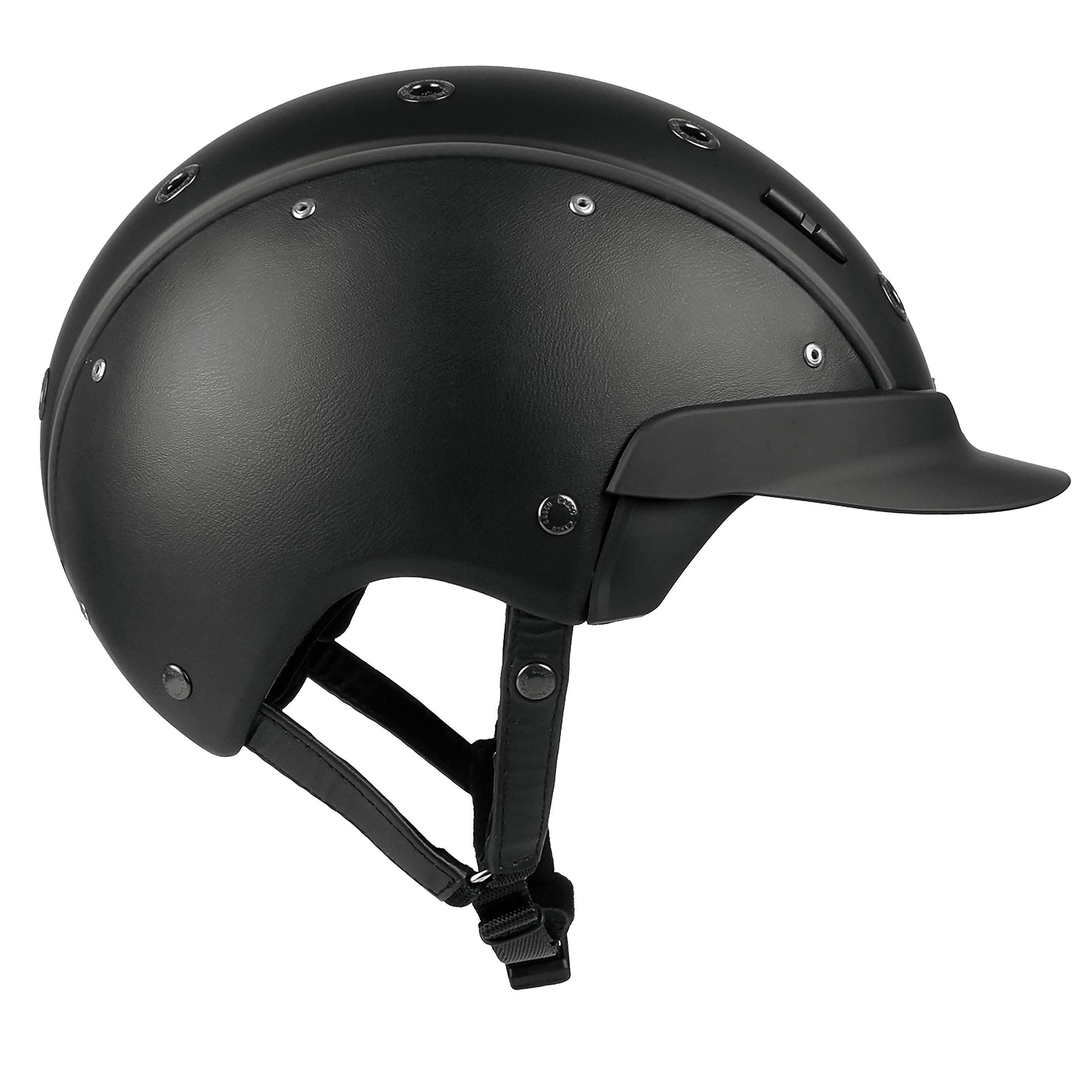 CASCO Reithelm VG1 MASTER - 6, Glattleder schwarz, S (54-56 cm)