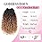 Goddess Locs Crochet Hair 14 Inch Boho River Locs Hippie Wavy Crochet With Curly Hair In Middle And Ends Braids Hair Extensions (7Packs,14 inch, 1B)