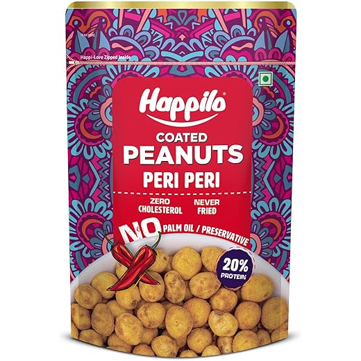 Happilo Premium Peri Peri Peanuts 150g