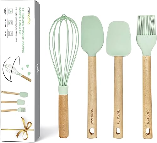 Miniatura 7 de Juego de mini espátulas de silicona con cepillo de repostería y batidor, herramientas de cocina pequeñas antiadherentes para cocinar, hornear y