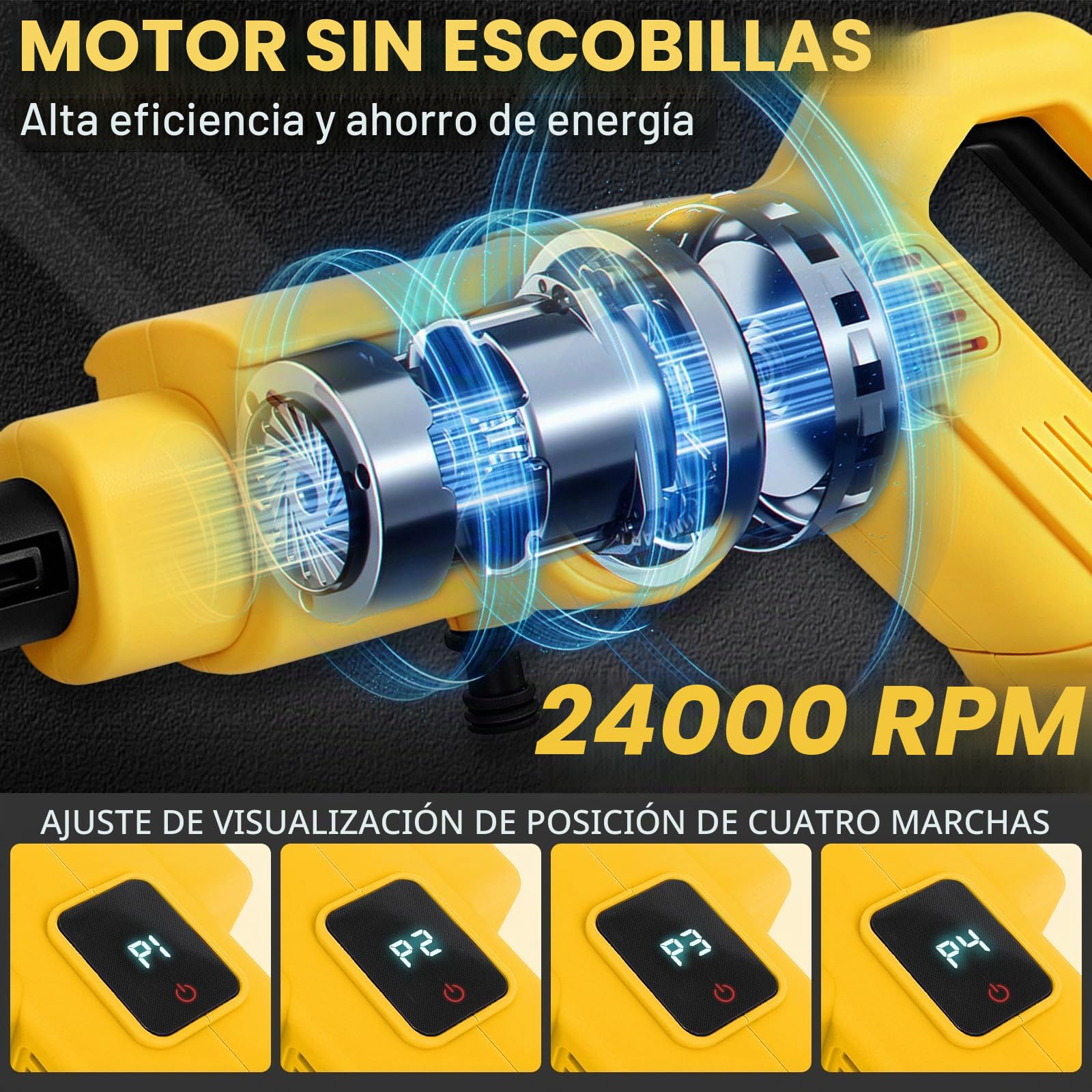 Hidrolimpiadora Portatil Inalámbrica Compatible con Dewalt 20V batería | Pistola de Alta Presión, Boquilla 6 en 1, Limpiadora Multiusos para Coche, Terraza, Jardín, Limpieza y Riego