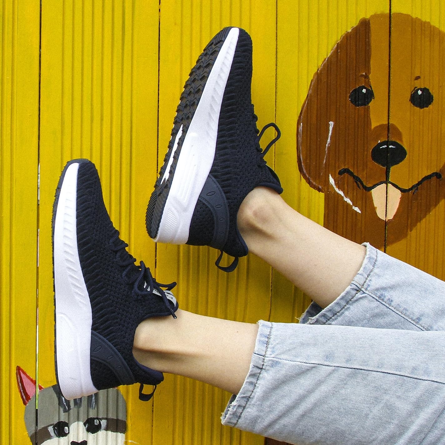 Feethit Women Tennis Running Shoes Walking Shoes Lightweight Casual Sneakers for Travel Gym Work Woman Waitress Nurse - Image 2