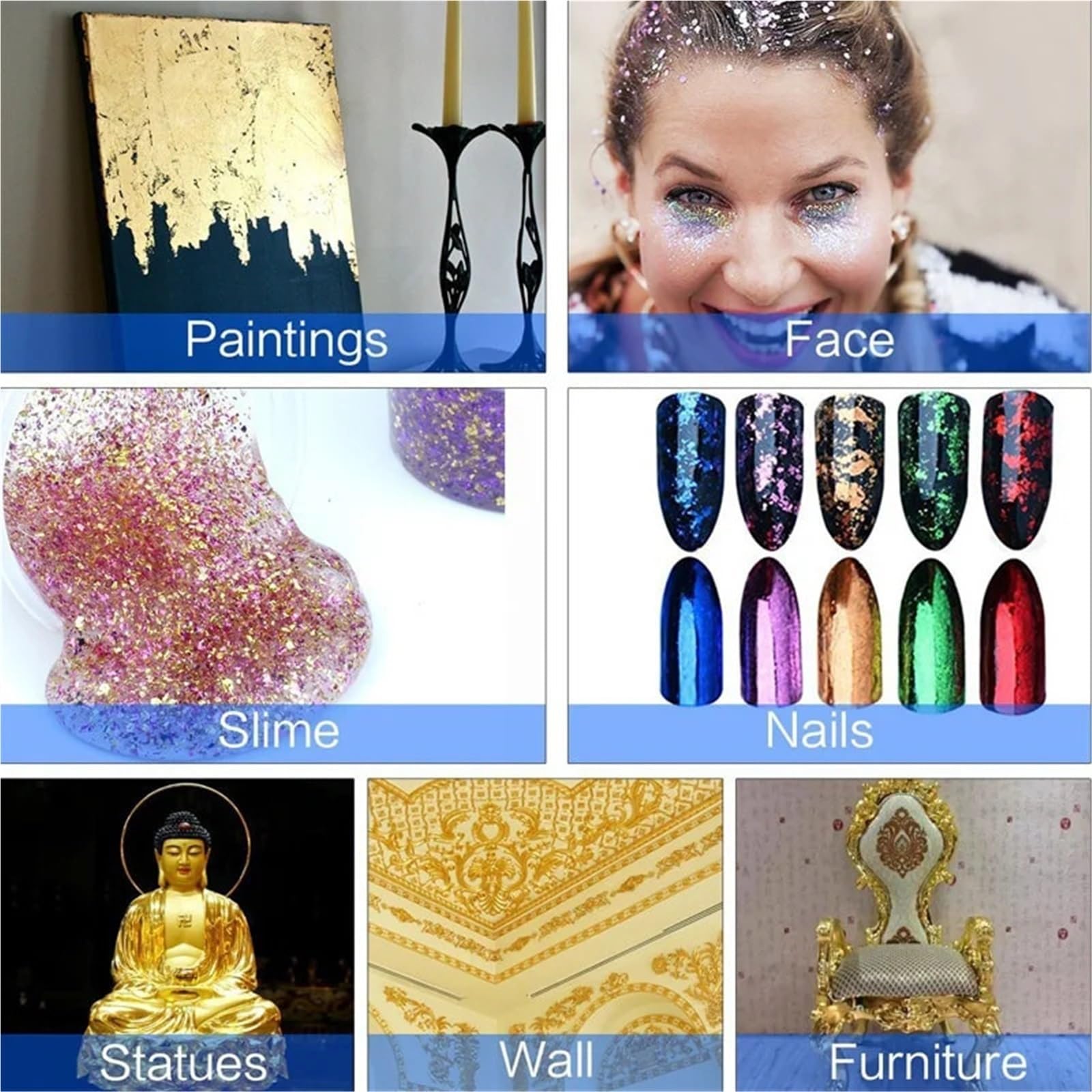 Gold-Silber-Folie, Blattgold