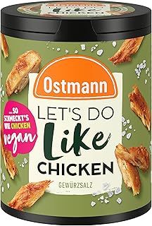 Ostmann Gewürze - Let's Do Like Chicken | Hähnchen-Geschmack für ungewürzte Fleischersatzprodukte | Gewürzsalz für Tofu und Sojachunks | 90 g in recyclebarer Metalldose