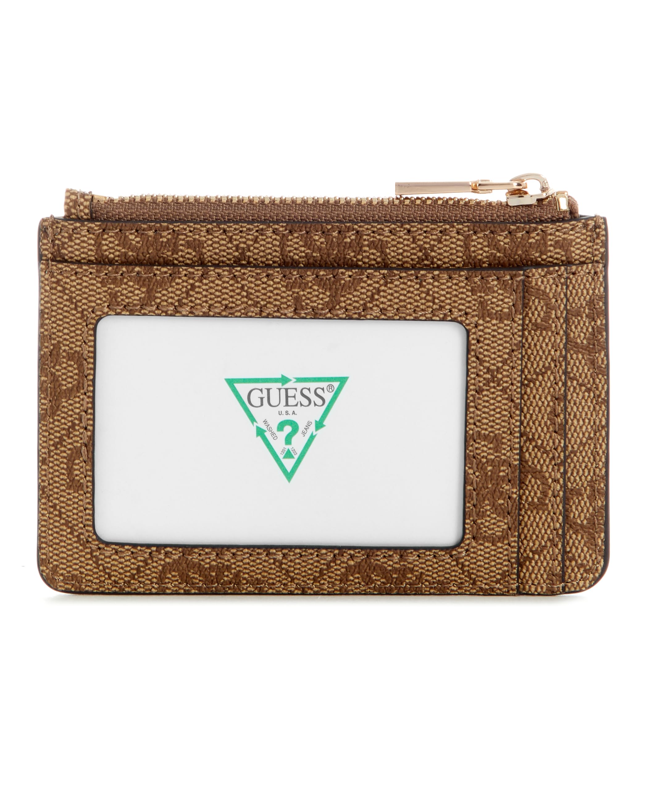 GUESS Tarjetero Laurel II SLG Card Case Latte Logo Beige