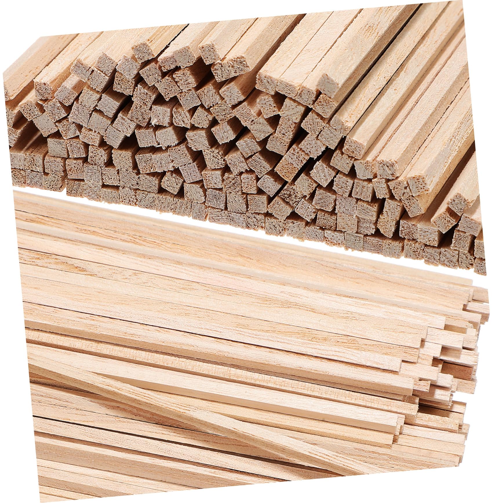 150 Palitos de Madera Madera Beige sin Tratar, Fáciles de Pintar y Lijar, para Manualidades, para Bricolaje y Modelos