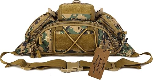 Miniatura 49 de ArcEnCiel resistente al agua Táctico Cinturón de cadera Cintura Pack Bolsa Fanny Militar Packs Bolsa para senderismo escalada al aire libre Bumbag