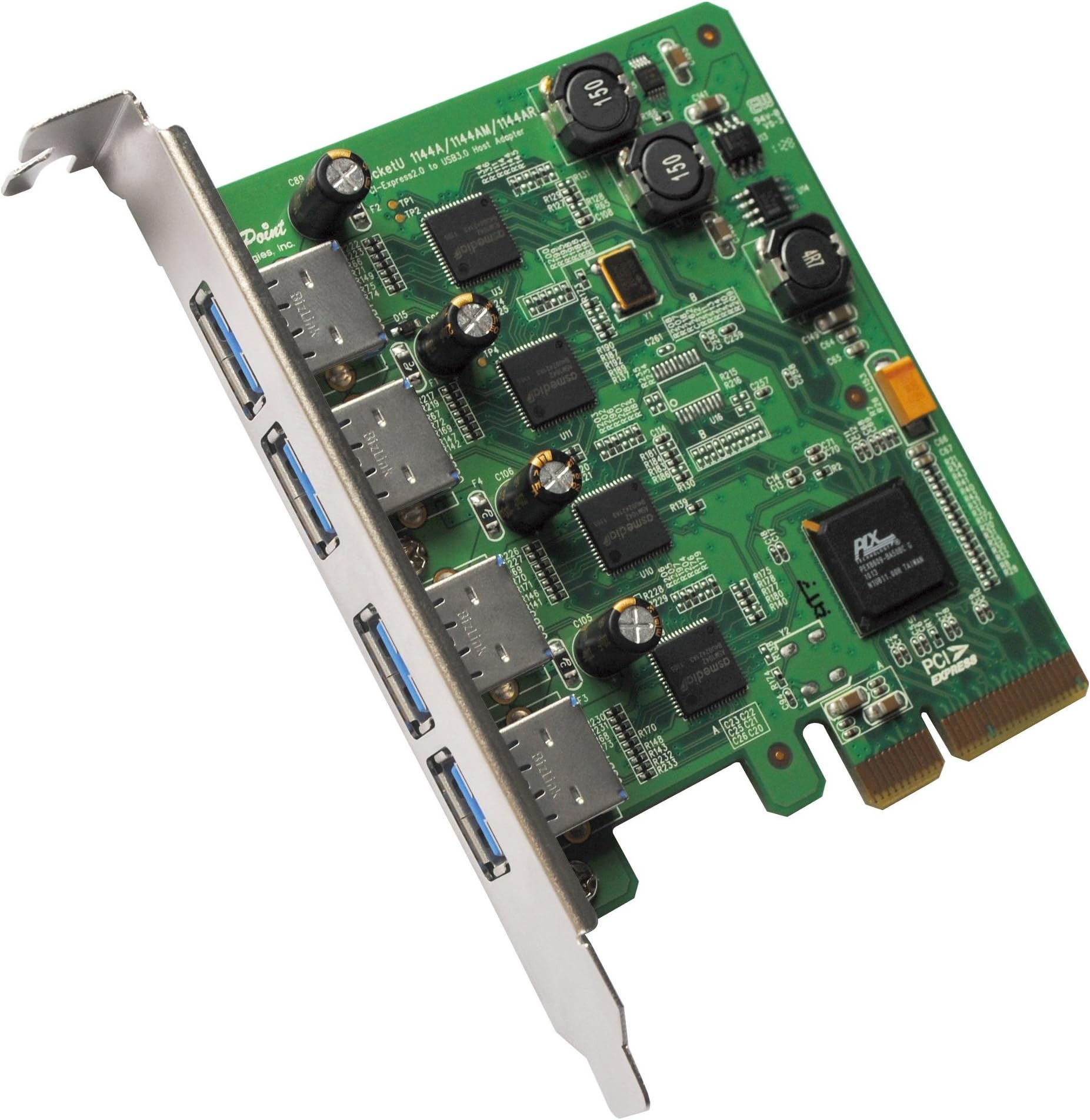HighPoint RocketU 4-Port USB 3.0 PCI-Express 2.0 x4 HBA Controller RocketU 1144C