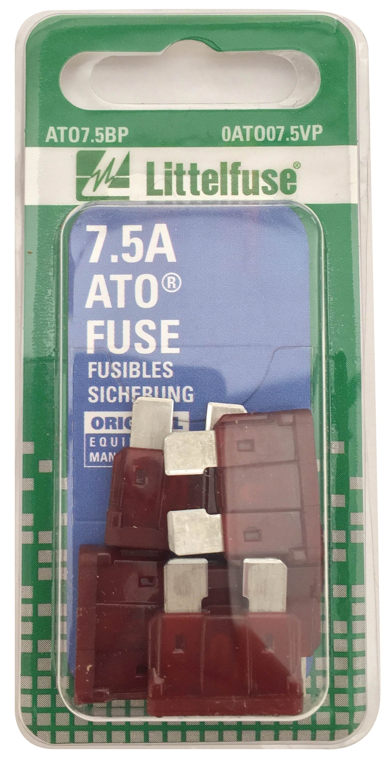 Littelfuse 0ATO07.5VP ATO 32 Volt 7.5 Amp Carded Fuse, (Pack of 5)-image-28