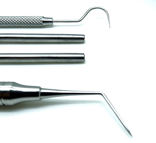 Miniatura 4 de Exploradores dentales 23, 9, 2317A, instrumentos de diagnóstico del examen de los escaladores de las sondas Dg16