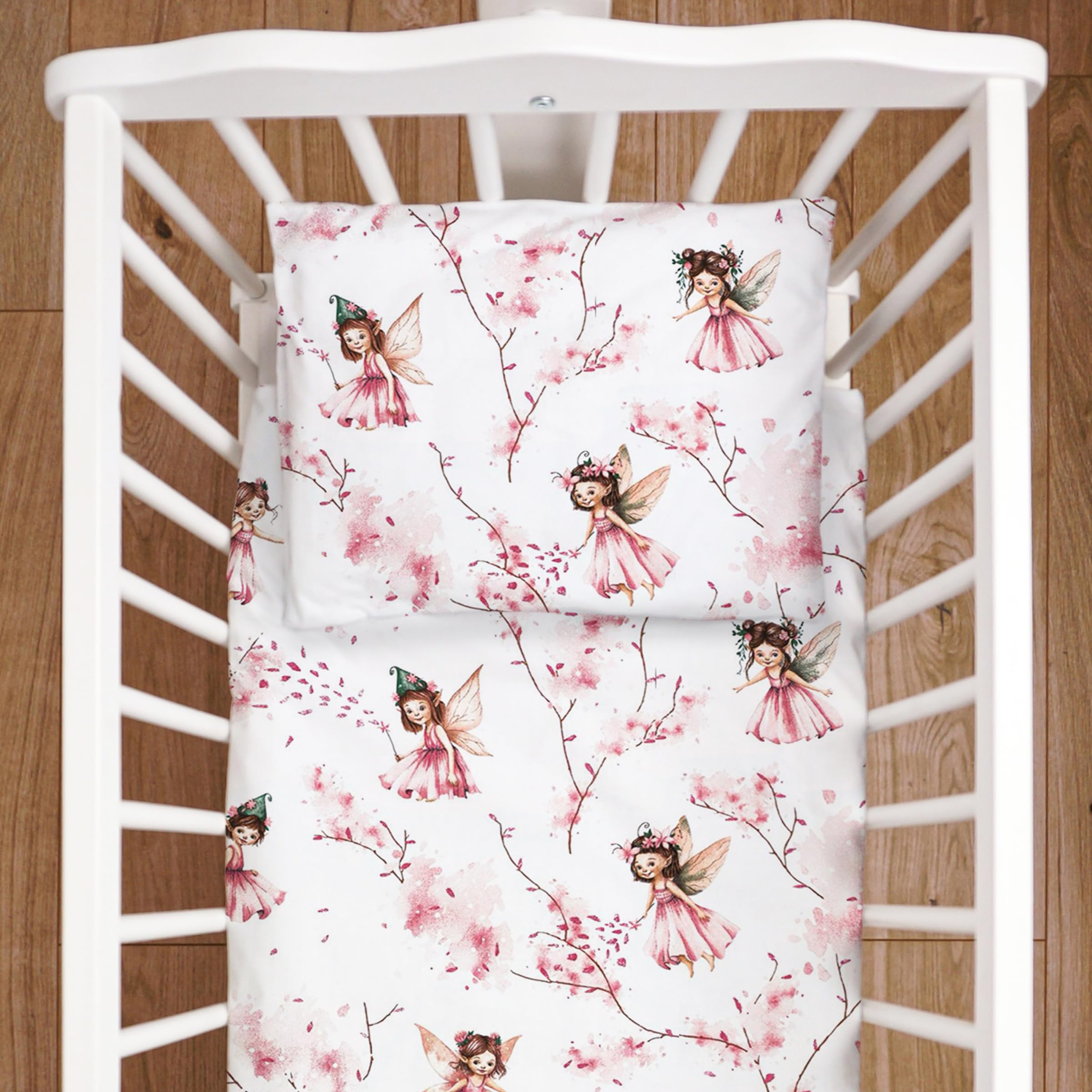 Baby Comfort 4 Piece Toddler Kids Cot Bed Set 120x90 cm Duvet Pillow Duvet Cover Pillowcase 12M+ (Foxes and rabbits) — view 49