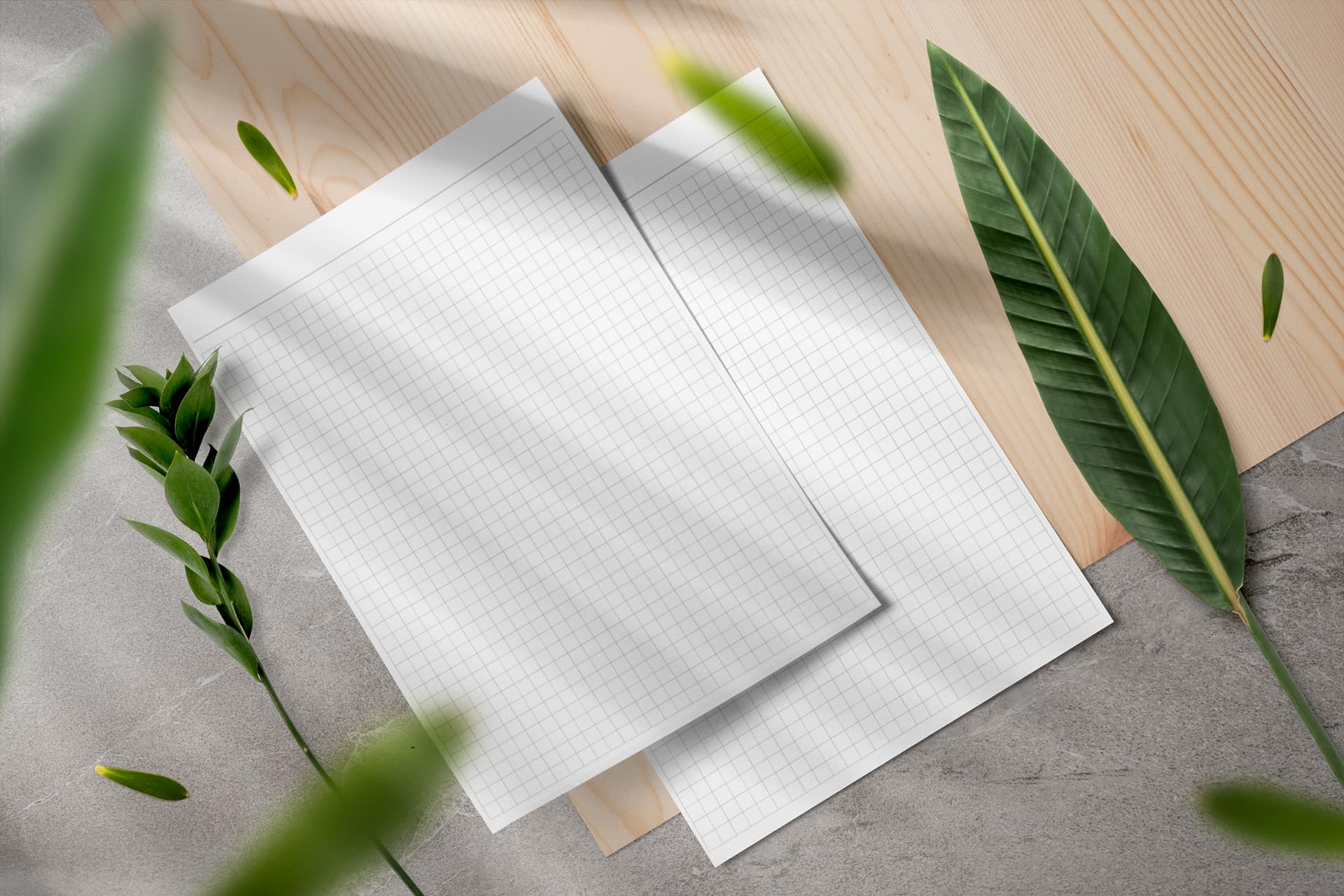 18x Notizblocks kariert in Grau - Notizen - 50 Blatt, DIN A5, 50 Blatt, Qualitäts-Offset-Papier 80g/m² (22209)