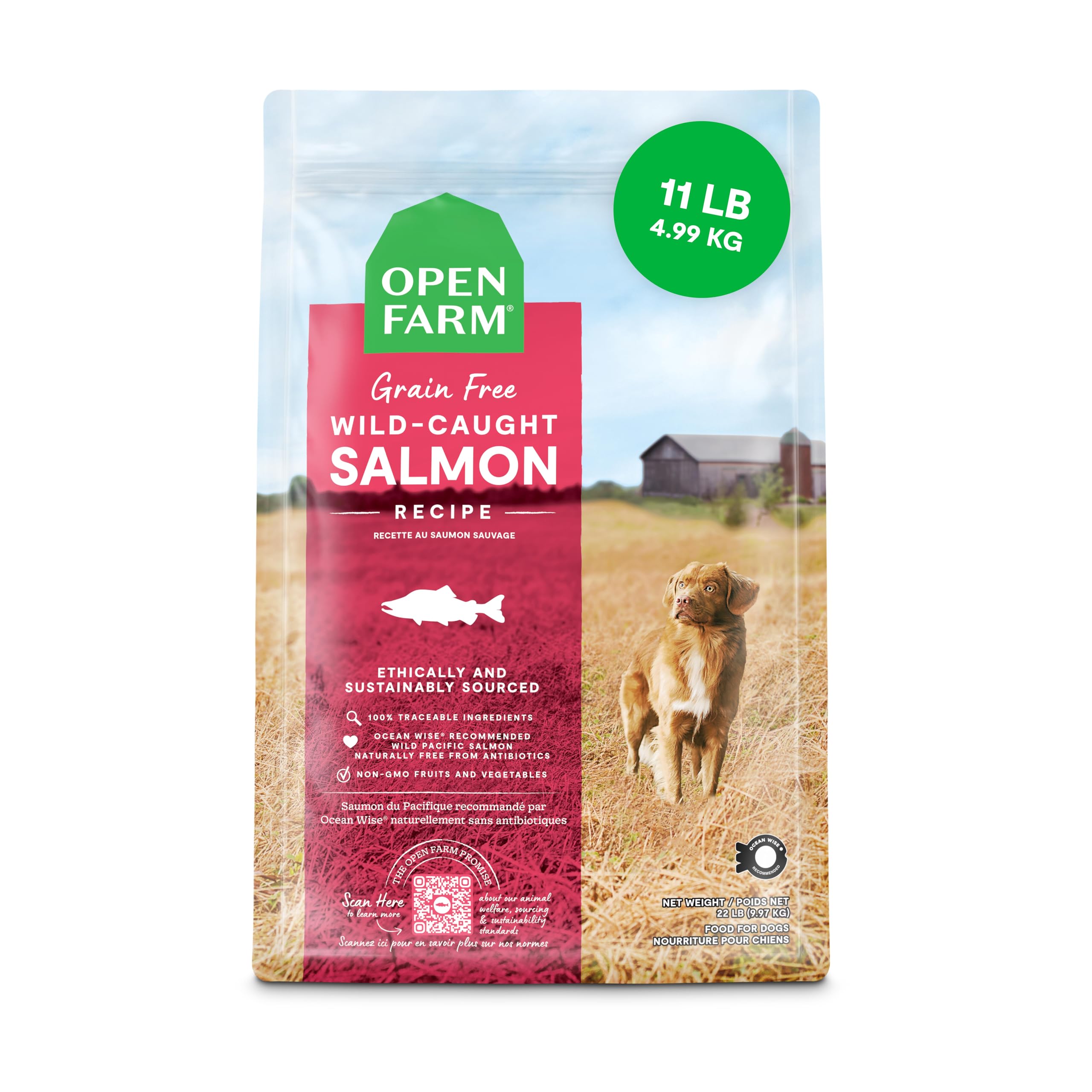 Open Farm Dog Food Salmon Recipe 4.98kg