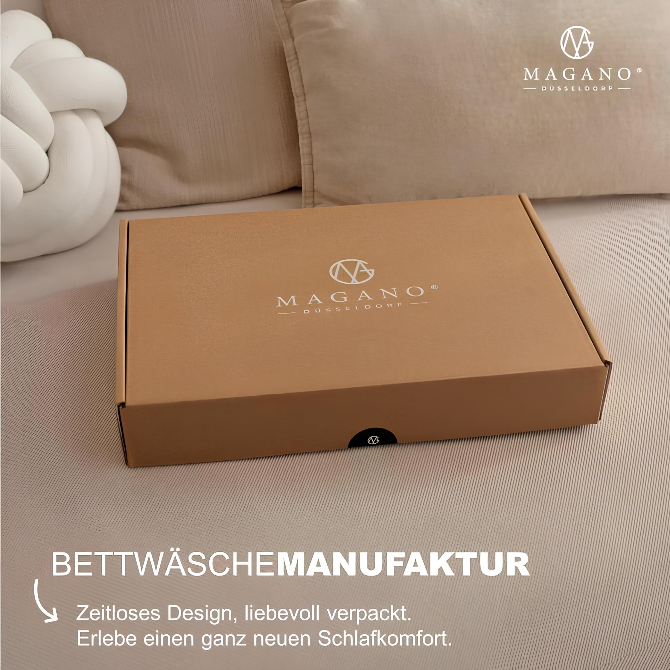 MAGANO® Prześcieradło z gumką premium 200 x 200 cm, beżowe, miękkie i nie wymaga prasowania, hipoalergiczne i oddychające, 200 x 200 cm