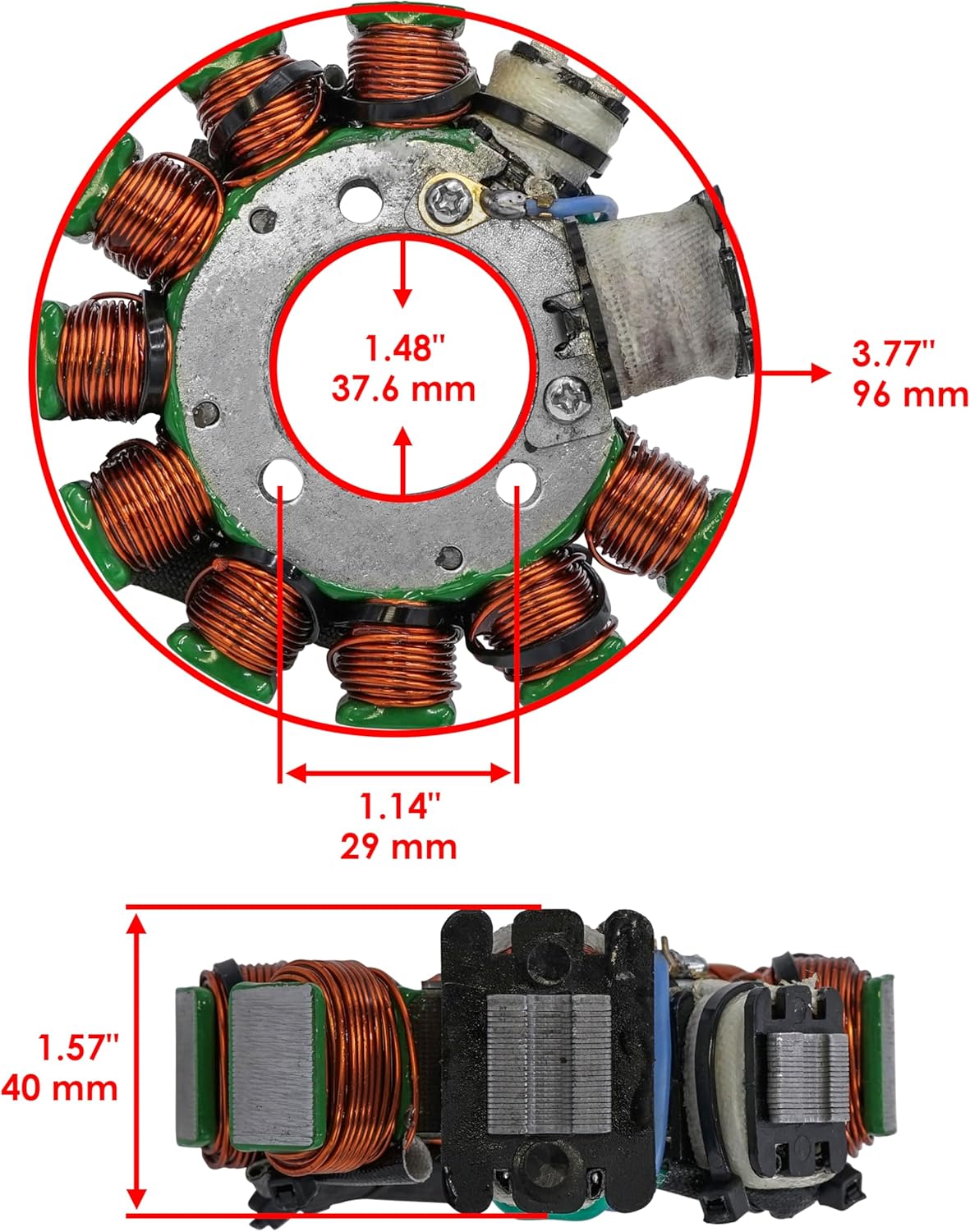 Caltric Stator Compatible With Yamaha Trailway 200 Tw200 Tw-200 1988-1994 1995 1996 1997 1998 1999 2000