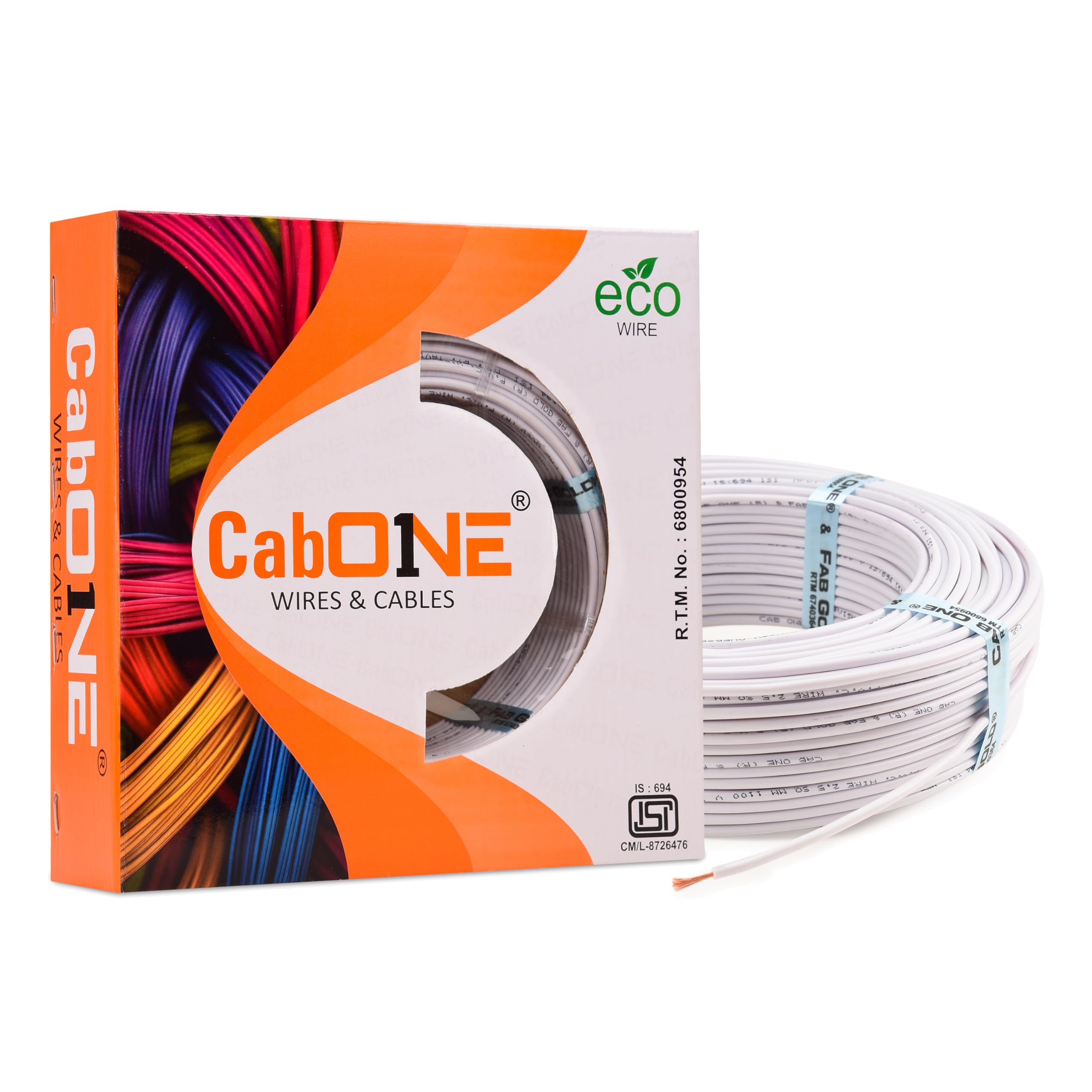 CabONE Lite 1.0 Sq mm Electrical Wire - 90m Blue Single Core CCA Copper Wire | Fire Retardant PVC Insulation for Domestic Wiring Red — Amazon image 20