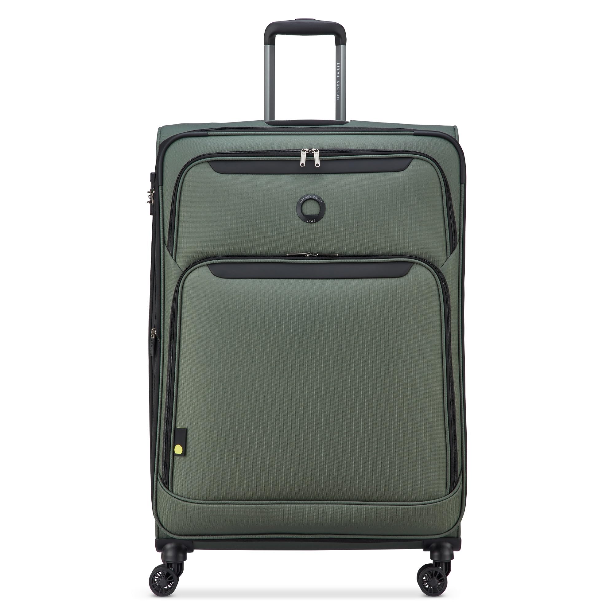 Jennifer 82 cms Check-in Large Polyester Soft and Expandable 8 Spinner Wheels with Global Warranty 2 Years Luggage Suitcase/Suitcase/Trolley Bag(Green)-image-25